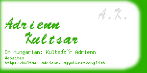 adrienn kultsar business card